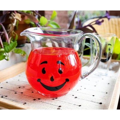 Toynk Kool-Aid Man 64-Ounce Glass Pitcher And Two 16-Ounce Pint Glasses 6 Toynk Kool-Aid Man 64-Ounce Glass Pitcher And Two 16-Ounce Pint Glasses - Image 4