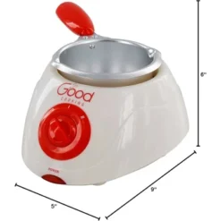 Electric Chocolate Melting Pot Gift Set- Candy Making Or Fondue Fountain Kit W 30+ Accessories- 7 Chocolate Mold Trays & Dipping Forks, Recipe Book