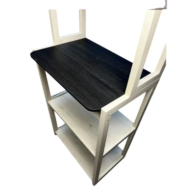 INFURNIC Kitchen Racks Sleek Bakers Rack With Storage And Open Shelves For Modern Kitchen Spaces, White Black, 23.62"*15.75"*66.93" 5 INFURNIC Kitchen Racks Sleek Bakers Rack With Storage And Open Shelves For Modern Kitchen Spaces, White Black, 23.62"*15.75"*66.93" - Image 3