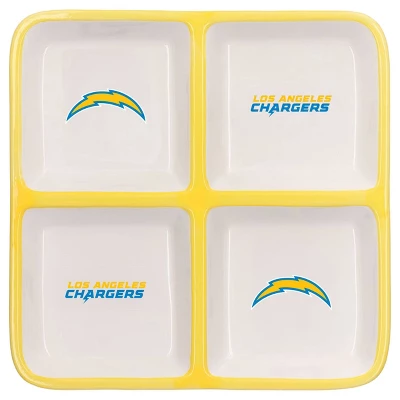 NFL Los Angeles Chargers 4-Section Square Tray 4 NFL Los Angeles Chargers 4-Section Square Tray - Image 2