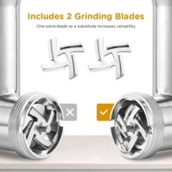 3000W Meat Grinder, Grind 3 Lbs/min,Heavy-Duty Multipurpose Stainless Steel Meat Mincer With 2 Blades & 4 Grinding Plates,3 Sausage Tubes & Kibbe Kit -Target KitchenAid GUEST 6a7aaee2 fd1e 43a8 983c a22ca63e7150