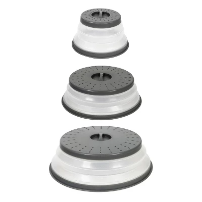 Tovolo 3pk Silicone Collapsible Microwave Food Cover Charcoal 12 Tovolo 3pk Silicone Collapsible Microwave Food Cover Charcoal - Image 10