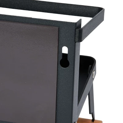 Metal Magnetic Spice Rack With Paper Towel Holder 4 Metal Magnetic Spice Rack With Paper Towel Holder - Image 2