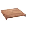 Kalmar Home Acacia Wood Serving Tray - Solid Bottom - Square