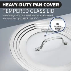 Sterline Universal Pot Lids Set With Tempered Glass With Steam Hole -Target KitchenAid GUEST 6b041f9c f58a 4b9b b730 582deb1f214b