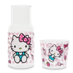 Silver Buffalo Sanrio Hello Kitty Pink Dots 18-Ounce Glass Pitcher And 8-Ounce Cup -Target KitchenAid GUEST 6b282226 3a84 4bfa ad42 837d6e08d45b