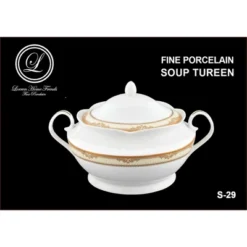 Lorren Home Trends Porcelain 4.25 Qt. Souptureen W/Lid Isabella -Target KitchenAid GUEST 6b372279 a52c 4bc4 b737 8b4905c5f122