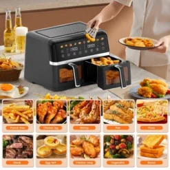 WHALL Dual Basket Digital Air Fryer Oven With View Windows, 10 Qt Baskets, 1800W -Target KitchenAid GUEST 6b9506de fcaa 4b8c b7f5 194dd6a3c5d8