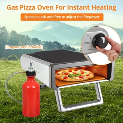 12-Inch Portable Outdoor Gas Pizza Oven - 950¡ãF High Temperature, 60-Second Cooking, 15-Min Preheat 6 12-Inch Portable Outdoor Gas Pizza Oven - 950¡ãF High Temperature, 60-Second Cooking, 15-Min Preheat - Image 4
