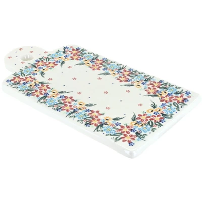 Blue Rose Polish Pottery 23 Vena Cutting Board 5 Blue Rose Polish Pottery 23 Vena Cutting Board - Image 3