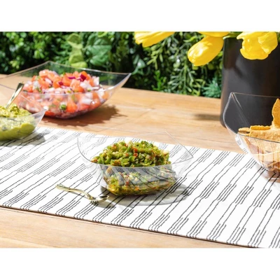 Posh Setting Square Fancy Clear Serving Bowl - 8 Oz. - 4 Pack 3 Posh Setting Square Fancy Clear Serving Bowl - 8 Oz. - 4 Pack