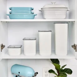 IDesign Medium Canister With Removable Pour Cap - Set Of 4 - White 26 IDesign Medium Canister With Removable Pour Cap - Set Of 4 - White -Target KitchenAid GUEST 6c33c414 3f8d 4b91 a522 f27d5a33e1b0 1