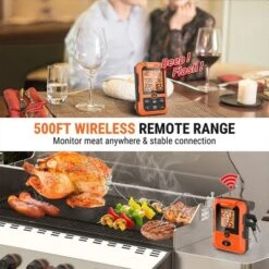 ThermoPro TP810W Wireless Meat Thermometer Of 500FT Dual Probe Meat Thermometer For Smoker Oven, Grill Thermometer With Dual Probes -Target KitchenAid GUEST 6caaf343 80a4 4436 8ea0 53c1dad1292d