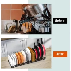 DOMETOUR 2 Pack Expandable Pot Lid Rack Organizer, Pans Organizer Rack, Pots And Pans Organizer Rack Cookware Set Organizer -Target KitchenAid GUEST 6cb23371 3ddb 4119 99e3 05888d05689d