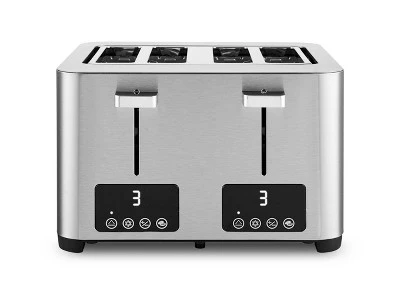 Salton 4 Slice Extra Wide Slot Bread Toaster With 3 Functions Digital Display, 6 Browning Settings And Removable Crumb Tray (ET2084) 3 Salton 4 Slice Extra Wide Slot Bread Toaster With 3 Functions Digital Display, 6 Browning Settings And Removable Crumb Tray (ET2084)