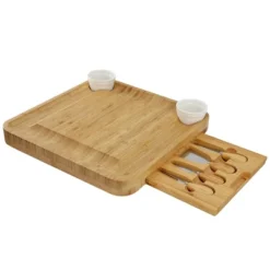 MegaChef Bamboo Charcuterie Cheese Board Set With Ramekins And Slide Out Cutlery Drawer -Target KitchenAid GUEST 6d1c3625 772c 422e 88dc 117691f75ab9