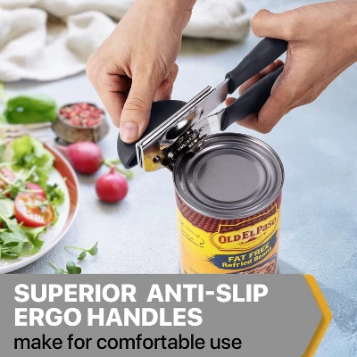 Can Opener Manual Heavy Duty, Solid Steel Hand Manual Can Open With Magnet For Kitchen Camping, Gray 6 Can Opener Manual Heavy Duty, Solid Steel Hand Manual Can Open With Magnet For Kitchen Camping, Gray - Image 4