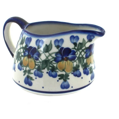 Blue Rose Polish Pottery 50A WR Unikat Gravy Boat 7 Blue Rose Polish Pottery 50A WR Unikat Gravy Boat - Image 5