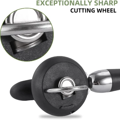 Can Opener Manual Tin Opener Stainless Steel Heavy Duty, Oversized Hand-held Easy Rotary Knob 4 Can Opener Manual Tin Opener Stainless Steel Heavy Duty, Oversized Hand-held Easy Rotary Knob - Image 2