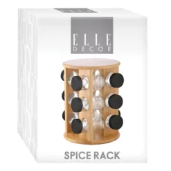 ELLE Decor 12-Jar Spice Rack Organizer, Black And Wood In Multicolored 8 ELLE Decor 12-Jar Spice Rack Organizer, Black And Wood In Multicolored -Target KitchenAid GUEST 6d69db54 585e 4812 abb0 22745be1cc5d
