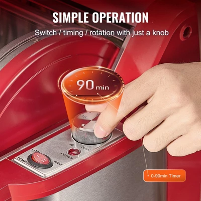 VEVOR Shawarma Grill Machine, Chicken Shawarma Cooker Machine Countertop, Electric Stainless Steel Broiler Gyro Rotisserie Oven Doner Kebab Machine 6 VEVOR Shawarma Grill Machine, Chicken Shawarma Cooker Machine Countertop, Electric Stainless Steel Broiler Gyro Rotisserie Oven Doner Kebab Machine - Image 4