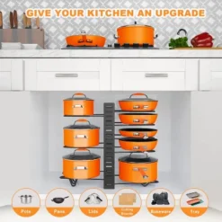 Pot Organizer Rack 8 Tiers Pots And Pans Organizer, Pot Lid Organizer For Kitchen Cabinet Cookware Organizers And Storage,Upgraded -Target KitchenAid GUEST 6d992859 0d0f 4d80 95c2 8d67c896f18e