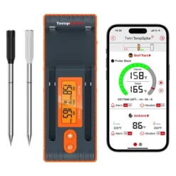 ThermoPro Twin TempSpike 500FT Truly Wireless Meat Thermometer With 2 Probes And Signal Booster Bluetooth Meat Thermometer IOS / Android Compatible -Target KitchenAid GUEST 6dddf614 e496 4095 bc8a 7948e3ef0d98