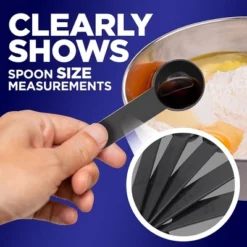 NutriChef 5-Piece Plastic Measuring Spoons Set - Heavy Duty Round Shaped Classic Kitchen Measuring Spoon For Dry Or Liquid Ingredients -Target KitchenAid GUEST 6e3c1e1c 2b44 463a a5f3 6523785cf3dd