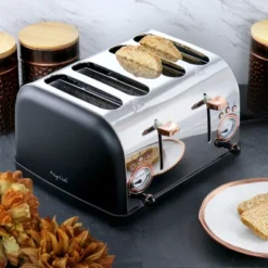 MegaChef 4 Slice Wide Slot Toaster With Variable Browning In Black And Rose Gold -Target KitchenAid GUEST 6e3c2017 b2e0 4110 9882 333b65737131