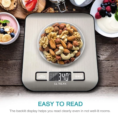 Ultrean Food Scale, Digital Kitchen Scale Weight Grams And Ounces For Baking Cooking And Meal Prep,11lb (Batteries Included) 6 Ultrean Food Scale, Digital Kitchen Scale Weight Grams And Ounces For Baking Cooking And Meal Prep,11lb (Batteries Included) - Image 4