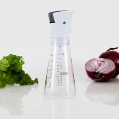 COMMERCIAL CHEF Salad Dressing Mixer For Homemade Salad Dressings, Dressing Bottle With Button To Mix, Dressing Container With Pour Spouts