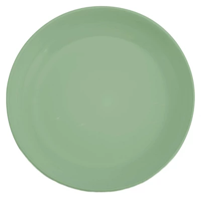 Elanze Designs Bistro Glossy Ceramic 8.5 Inch Dinner Bowls Set Of 4, Sage Green 4 Elanze Designs Bistro Glossy Ceramic 8.5 Inch Dinner Bowls Set Of 4, Sage Green - Image 2