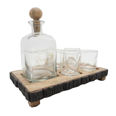 S/6 Alaine Bar Set With Mango Wood Stand 10 S/6 Alaine Bar Set With Mango Wood Stand - Image 8