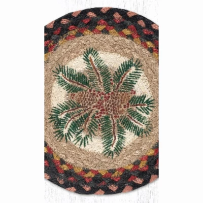 Earth Rugs Pinecone Red Berry Round Trivet – Rustic Woodland Kitchen Hot Pad 10"x10" 4 Earth Rugs Pinecone Red Berry Round Trivet – Rustic Woodland Kitchen Hot Pad 10"x10" - Image 2