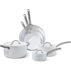Black & Decker BLACK+DECKER 9-Piece Ceramic White Aluminum Cookware Set, Pots And Pans Set With Ceramic Non-Stick Coating 15 Black & Decker BLACK+DECKER 9-Piece Ceramic White Aluminum Cookware Set, Pots And Pans Set With Ceramic Non-Stick Coating -Target KitchenAid GUEST 6f6e2bac c684 4019 92e0 33a462f4f6ce