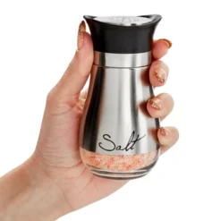 Juvale Stainless Steel Salt And Pepper Shakers Set With Glass Bottom, Perforated "S" And "P" Caps - Modern Kitchen Decor (4oz) -Target KitchenAid GUEST 7007a25e 6340 414c a0be 937cfbd7d514