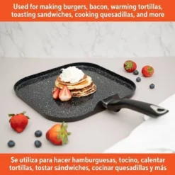 IMUSA 11" Ceramic Bistro Square Griddle Black: Pancake & Tortilla Stovetop Griddle, Aluminum, Hand Wash -Target KitchenAid GUEST 704135a2 f210 41a9 a564 356457776950