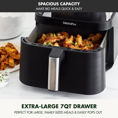 GreenPan Bistro 7qt 360 Clear View Air Fryer 10 GreenPan Bistro 7qt 360 Clear View Air Fryer - Image 8