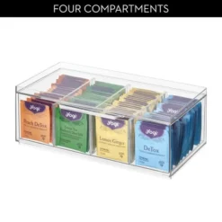 IDesign Set Of 4 Stackable 4-Section Tea Storage Drawers - Clear 15 IDesign Set Of 4 Stackable 4-Section Tea Storage Drawers - Clear -Target KitchenAid GUEST 708863fb fc66 4b5e 8465 836093023e39