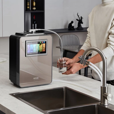 VEVOR Alkaline Water Ionizer Machine, PH 2.5-11.2 Alkaline Acidic Hydrogen Water Purifier, 6 Water Settings Home Filtration System, Up To -850mV ORP 3 VEVOR Alkaline Water Ionizer Machine, PH 2.5-11.2 Alkaline Acidic Hydrogen Water Purifier, 6 Water Settings Home Filtration System, Up To -850mV ORP