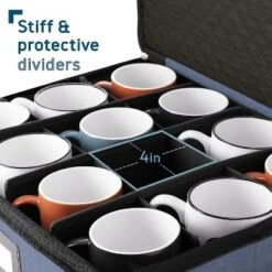 StorageBud Fine China Storage Containers, Durable Dinnerware Storage Set, Hard Shell Quilted Dish Storage Boxes With Felt Dividers -Target KitchenAid GUEST 70c8e7cb e1b7 4435 b1c7 df67dfe5d0e3