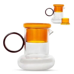 Elle Decor Amber Ring Pitcher Set, Carafe And Water Drinking Glass Lid 2 Piece Set -Target KitchenAid GUEST 70ed6652 dc94 4826 9b0d 980892fb5685