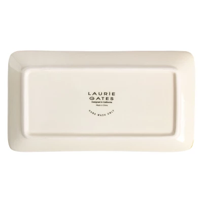 Gibson Laurie Gates Tierra 4 Piece Hand Painted Ceramic Tableware Accessory Set 6 Gibson Laurie Gates Tierra 4 Piece Hand Painted Ceramic Tableware Accessory Set - Image 4