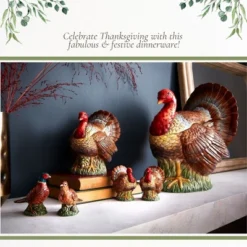 Spode Woodland Festive Woodland Pheasant Salt & Pepper Shakers - Rustic Bird Table Accents, Fall Dining Décor, Male And Female Dolomite Pheasants -Target KitchenAid GUEST 7154b91f 3301 4604 aae8 84971b1ae4ab