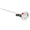 Escali 12" Candy/Deep Fry Thermometer: Kitchen Frying & Oil Thermometer With Large Dial, Analog, Silver, 100-500°F Range