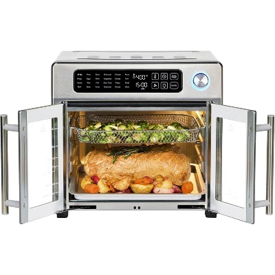 Emeril Lagasse Extra Large French Door Air Fryer Toaster Oven Combo, 25 Cooking Functions W/ Digital Controls, 7 Accessories, Stainless Steel Finish 9 Emeril Lagasse Extra Large French Door Air Fryer Toaster Oven Combo, 25 Cooking Functions W/ Digital Controls, 7 Accessories, Stainless Steel Finish - Image 7