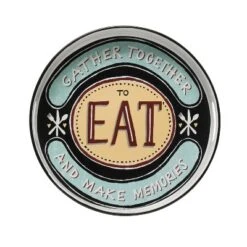 Storied Home 15" Round "Gather Together To Each And Make Memories" Enameled Metal Tray With Cut-out Handles -Target KitchenAid GUEST 71b15de1 7f38 4ef4 8a56 4df8598b6ca5