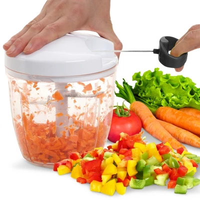 Cheer Collection Pull-String Vegetable Chopper, 30oz Manual Food Processor 3 Cheer Collection Pull-String Vegetable Chopper, 30oz Manual Food Processor