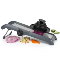 Prepworks Dial And Slice Chef's Mandoline: ABS & Stainless Steel Vegetable Slicer, Dishwasher-Safe, Black/Gray 19 Prepworks Dial And Slice Chef's Mandoline: ABS & Stainless Steel Vegetable Slicer, Dishwasher-Safe, Black/Gray -Target KitchenAid GUEST 7281be34 23ce 400e a8c5 d7df769d10b6