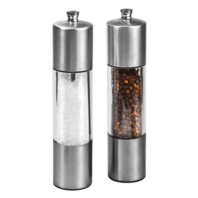 Cole & Mason 8" Stainless Steel Salt And Pepper Mill Set: Silver Spice Mills, Includes Black Peppercorn, Salt 8 Cole & Mason 8" Stainless Steel Salt And Pepper Mill Set: Silver Spice Mills, Includes Black Peppercorn, Salt - Image 6